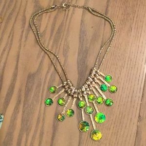 Green stone necklace